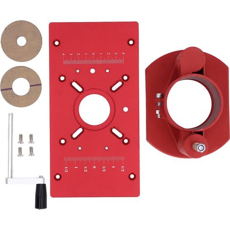 Router Lift Systems Table Insert Plate Lift Base Kit Tenoning Slotting Chamfering DIY Woodworking Tools (1/4)