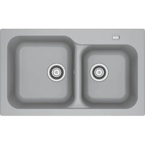 Lavello incasso 2 vasche Franke KID 620 tectonite grigio 83x50x21 cm. (1/4)