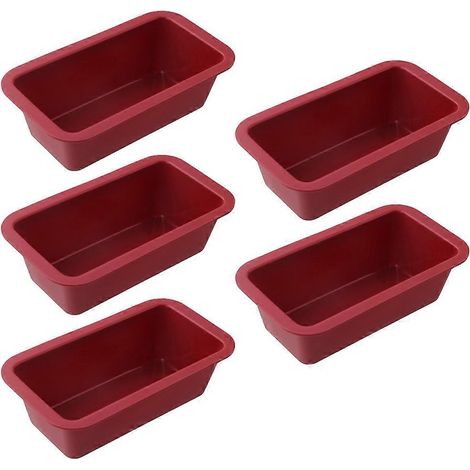 Silikon-Backformen, antihaftbeschichtete Kuchenformen, Mini-Kuchenformen, leicht zu lösende Brot- und Toastformen, Küchenzubehör, Backutensilien (1/5)