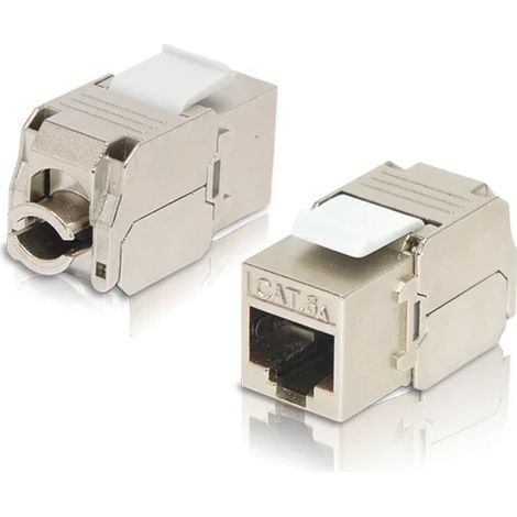 Decelan KJ28F-6A-FS Conector 180° RJ45 Categoría 6A blindado