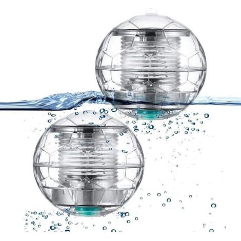 Schwimmende Solar-Poolleuchten – 2 Stück, wasserdicht (IP68), automatischer LED-Farbwechsel, tagsüber wiederaufladbar