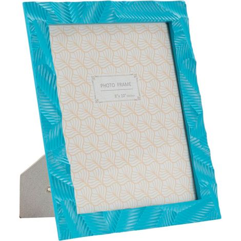 Cornice portafoto in resina blu, 25x2x30 cm (1/5)