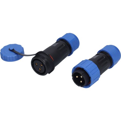 IP68 wasserdichter Flugzeugstecker, 3-polig, lötfrei, Stecker/Buchse, Schnellanschlussbuchse für mehradriges Kabel (1/5)