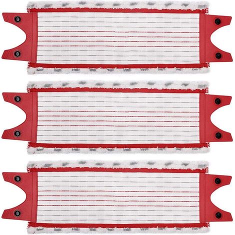 Têtes de Rechange Compatibles Vileda UltraMax UltraMaT 2 en 1, Lot de 3 Lingettes pour Balai Plat
