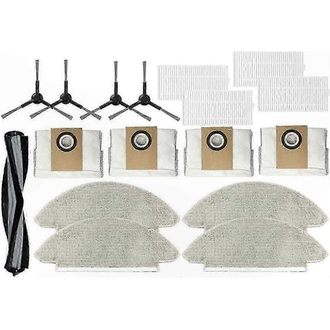Viomi Alpha 2 Pro V-RVCLMD40B Ersatzteile: Seitenbürste, HEPA-Filter, Wischmopp, Staubbeutel (1/5)