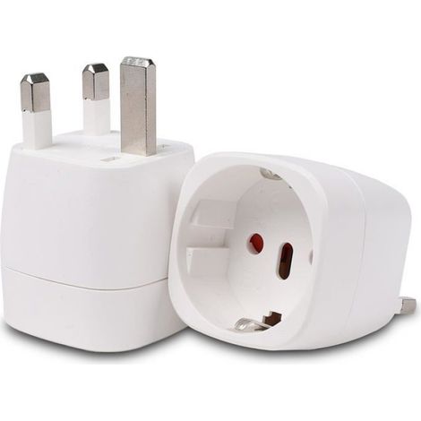 Adaptateur Prise Arabie Saoudite X2 – Adaptateur Prise Anglaise Type G, Adaptateur France Vers Uk, Prise Anglaise Adaptateur Franç (1/4)