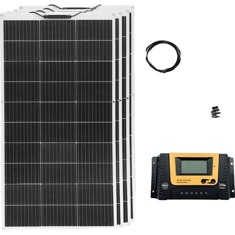 Panneau Solaire, Design Flexible, Haute Efficacité, kit solaire 12V 400W (1/2)