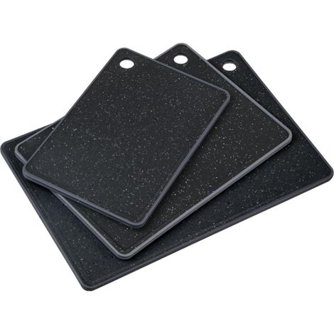 Set di 3 taglieri neri