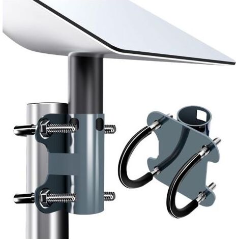 Pour kit de montage Starlink - Diamètre du tube : 30 à 50 mm - Support Starlink en U pour V2 - Pour caravane, montage sur toit, yacht, balcon, barres horizontales et barres verticales (1/5)