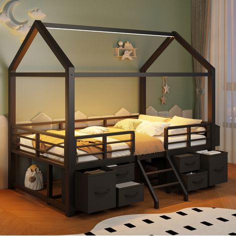 Meuble à chaussures 70 x 23,5 x 115 cm MDF naturel, 3 portes et niches ouvertes - CHICFURN (1/5)