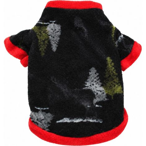 Veste polaire pour chien, manteau d'hiver chaud pour animaux de compagnie, tailles XS à L, motif chiot ours en peluche - Noël (1/5)