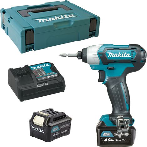 Makita TD110DSMJ Trapano Avvitatore Battente a Batteria Nero-Turchese (1/10)