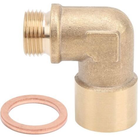 Adaptateur de Capteur D'oxygène, M18x1.5 Extension de Capteur D'oxygène à 90 Degrés Adaptateur D'entretoise D'extension en Laiton Accessoire de Voiture (1/5)