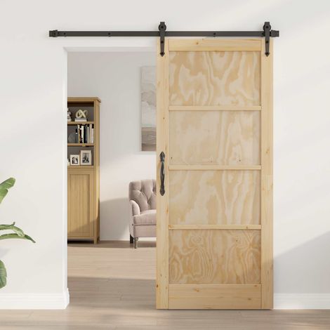 Puerta Interior Natural 86 x 198,5 cm Madera contrachapada