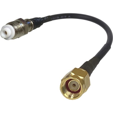 Cavo pigtail con connettore FME / spina SMA-RP RG174 3 m (1/2)