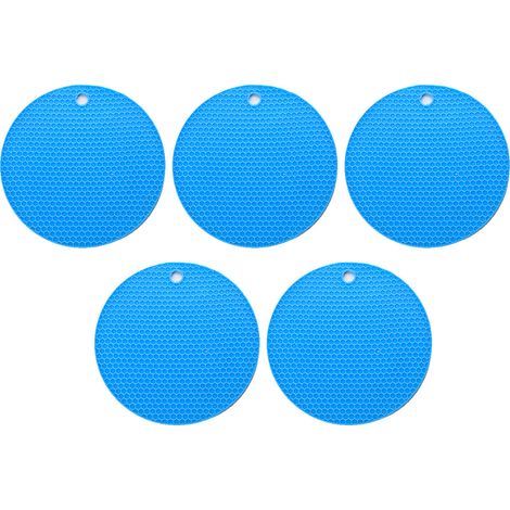 Manique En Silicone - Support Pour Casserole Et Sous-Plat - Résistant À La Chaleur Jusqu'à 230 °C - Design En Nid D'Abeille - Lot De 2 (1/5)