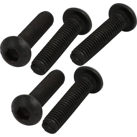 5pcs M6x25mm Vis Filetage à Gauche Vis Mandrin Perceuse Vis Blocage Boulon à tête à six pans Classe 10.9 (1/3)