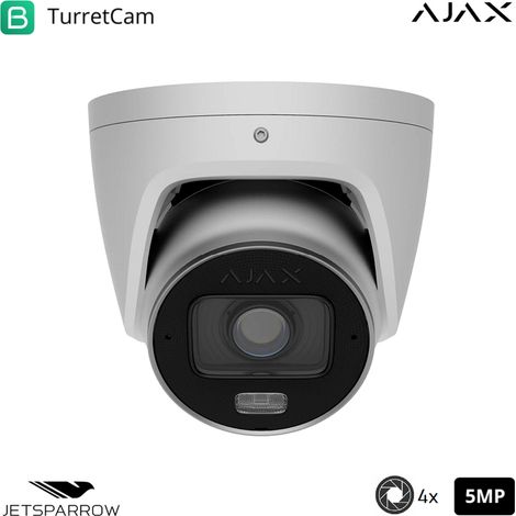 126281 - TVCC - TurretCam HLVF (5 Mp) - Farbe white - Ajax Videoüberwachung
