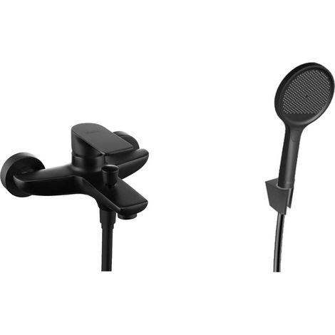 kielle Vega - Miscelatore per vasca con accessori EcoSpare, nero opaco 10318SN44 (1/5)