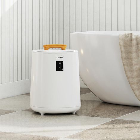 Towel warmer 18 L ceiling warmer with LED display & automatic shut-off portable hot towel container white (1/5)