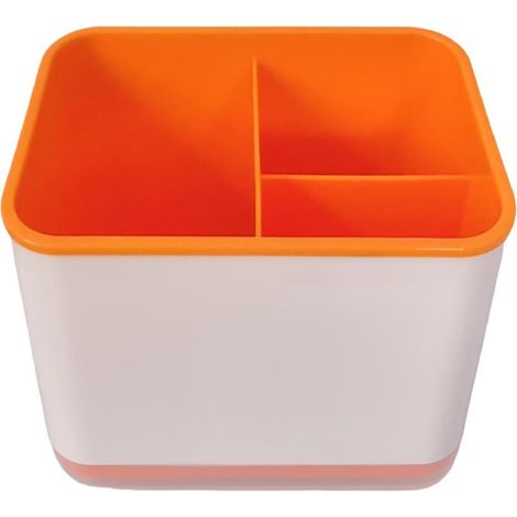 Égouttoir à vaisselle, range-fourchettes et cuillères à trois compartiments (1 pièce) (1/4)