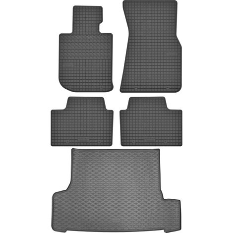 BMW Serie 3 G21 Touring Estate a partir de 2019 SET - Alfombrillas de goma para coche + alfombrilla para maletero