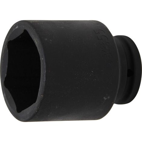 Kraft-Steckschlüssel-Einsatz Sechskant, tief Antrieb Innenvierkant 20 mm (3/4") SW 55 mm (1/5)