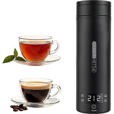 Bouilloire électrique portable (110 V), bouilloire de voyage, revêtement intérieur en acier inoxydable 304 de qualité supérieure, réglage de la température à 4 vitesses (1/5)
