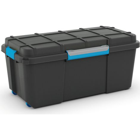 KIS  SCUBA BOX 80 L, Rangement, Noir, 78 x 39,5 x 35 cm