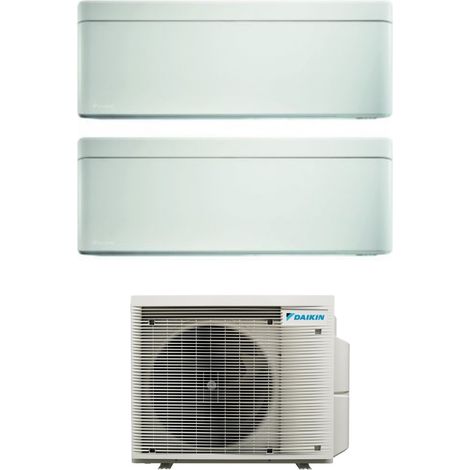Daikin Bluevolution Dual Split Inverter Klimagerät Serie STYLISH WHITE 12+12 mit 2MXM50A R-32 Wi-Fi Integrated 12000+12000 Farbe Weiß Italienische Garantie