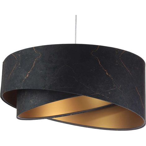Suspension galaxy asymetric - Noir, or (1/5)