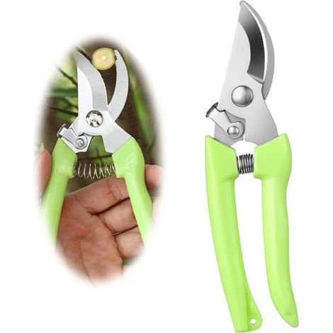 Gartenschere - Edelstahl - Ergonomisch - Scharfe Klinge - Verstärkte Sicherheit - Leicht 83g