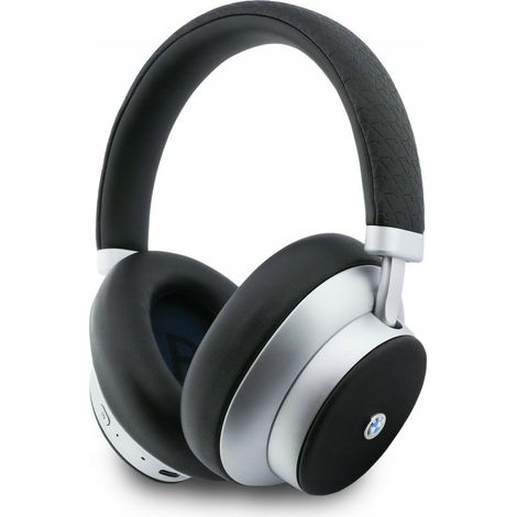 Cuffie on-ear Bluetooth ENC con logo in metallo BMW MK, colore argento. (1/4)