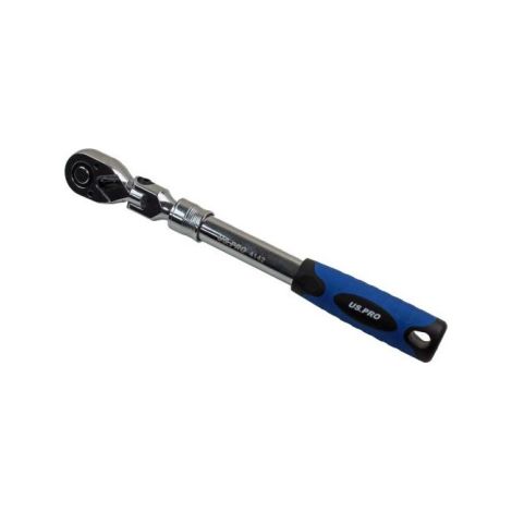 US PRO EXTENDABLE RATCHET 1/2"" TELESCOPIC FLEXI REVERSIBLE QUICK RELEASE 4142 (1/5)