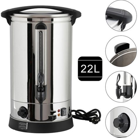 Chaudière automatique 22 L Chaudière à vin chaud 2500W Chaudière à vin chaud thermostat en acier inoxydable (1/5)