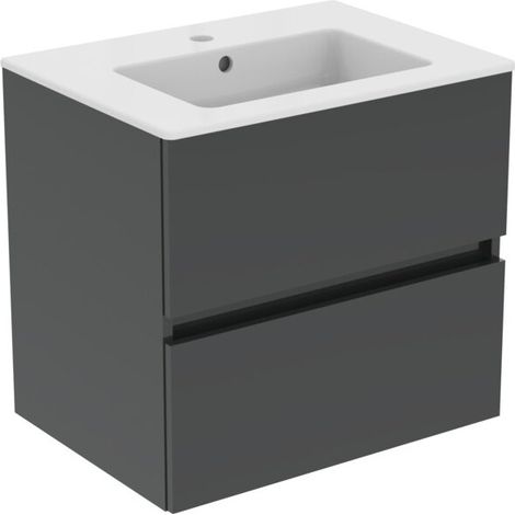 IDEAL STANDARD R0572TI Ensemble meuble Eurovit+ avec lavabo 61 cm blanc (1/5)