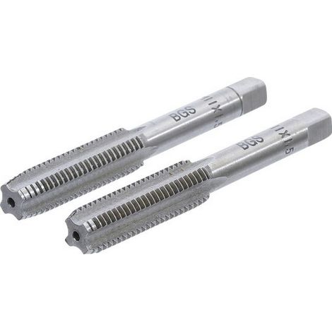 Bgs Technic – Jeu de 2 tarauds M11 x 1.5 mm – Acier à outils GCr15 – Taraud ébaucheur et finisseur pour finition précise