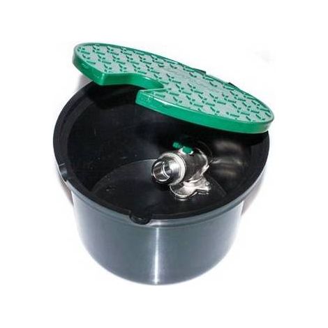 POZZETTO CON VALVOLA IN METALLO 2 INGRESSI Misura: 3/4"  - cm 20,5 x H. 13