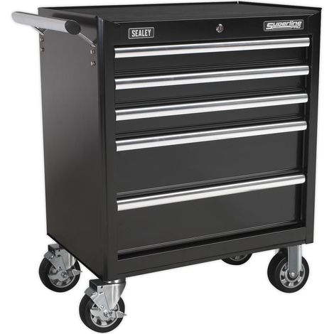 Sealey AP33459B Superline PRO Rollcab 5 Drawer - Black (1/2)