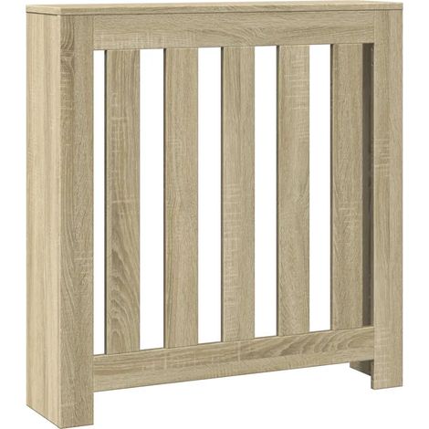 Copritermosifone moderno decorativo con ripiano pratico 78 x 20 x 82 cm in legno multistrato rovere sonoma 020049809