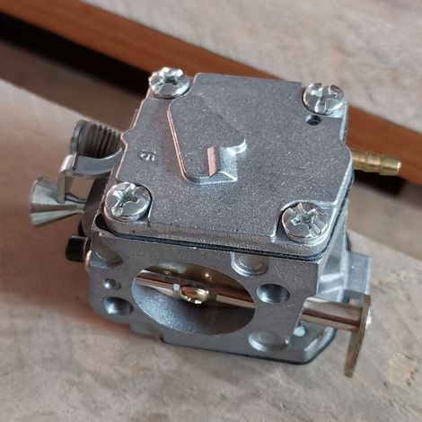 Carburateur 61 268 266 272 / 503 28 03-16 HS-254B, type à membrane, convient aux tronçonneuses Huswarovski, améliore l'économie de carburant. (1/4)