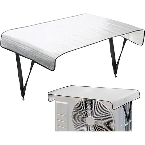 Housses de Climatiseur pour Extérieur Protection Anti-Poussière pour Accessoires Anti-Poussière pour Climatiseurs d'Extérieur Protection Contre la Chaleur Estivale Propriétaires et (1/5)