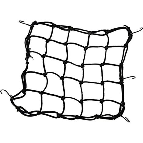 Filet à bagages élastique 40 x 40 cm (6 crochets) - Fil métallique Ø 4 mm
