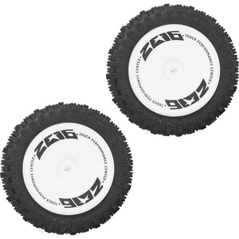 Lot de 2 pneus arrière en caoutchouc pour voiture télécommandée WLtoys 124007 (1/5)