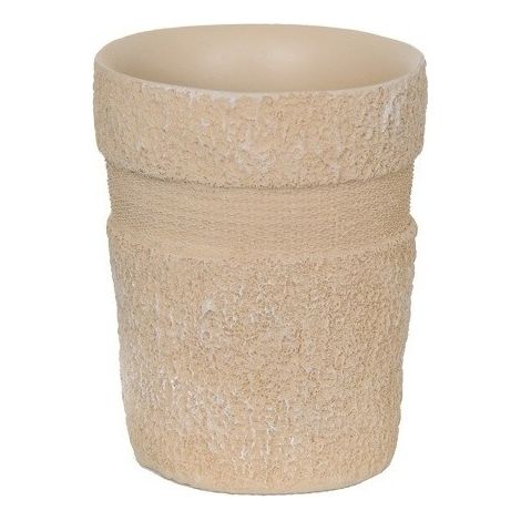 Vaso Poliresina KIRIBATI Beige MSV