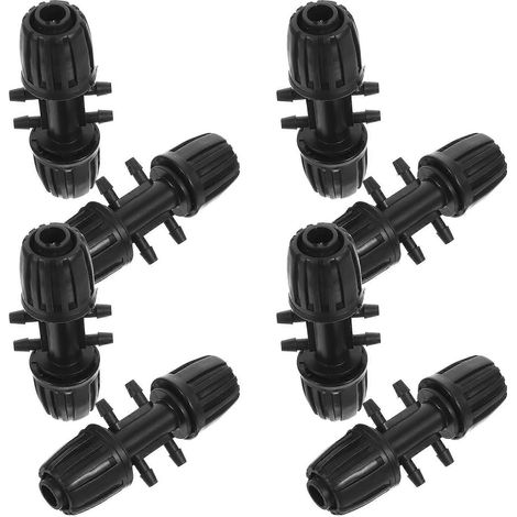 Adaptateur pour tuyau d'irrigation goutte à goutte permettant de connecter 8 raccords de tuyau d'irrigation goutte à goutte (1/5)