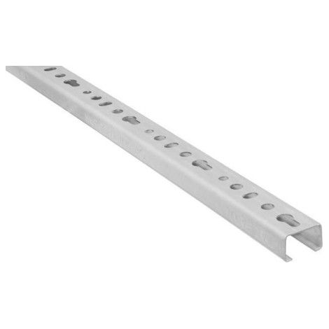 Walraven Rail de montage RapidRail WM0 2 m C-profilé sendzimir galvanisé 27x18 1,2 mm (1/2)