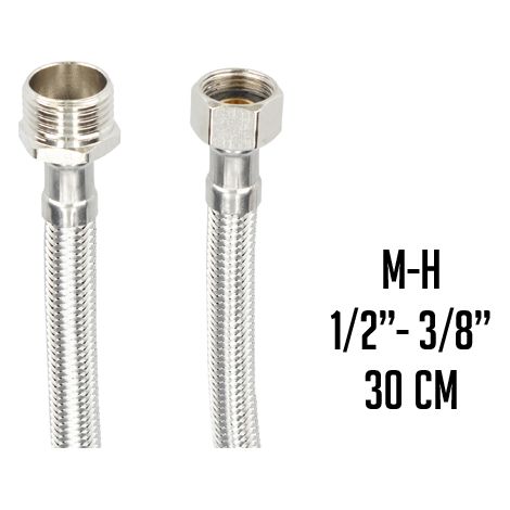 LATIGUILLO INOX. M1/2" X H3/8" 30 CM (1/2)