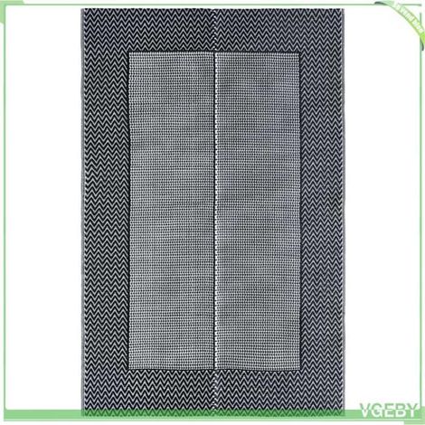 Tapis d'extérieur - FAFEICY - ARAKIL - Gris - 120×180 cm - PP jacquard double couche (1/5)