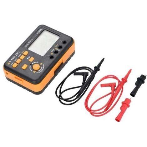 VC60B MegOhm Meter, XU, Digital Multimeter Insulation Resistance Multi Tester Megohmmeter with Backlit LCD 250/500/1000V 200MΩ/2GΩ 750V - (1/4)